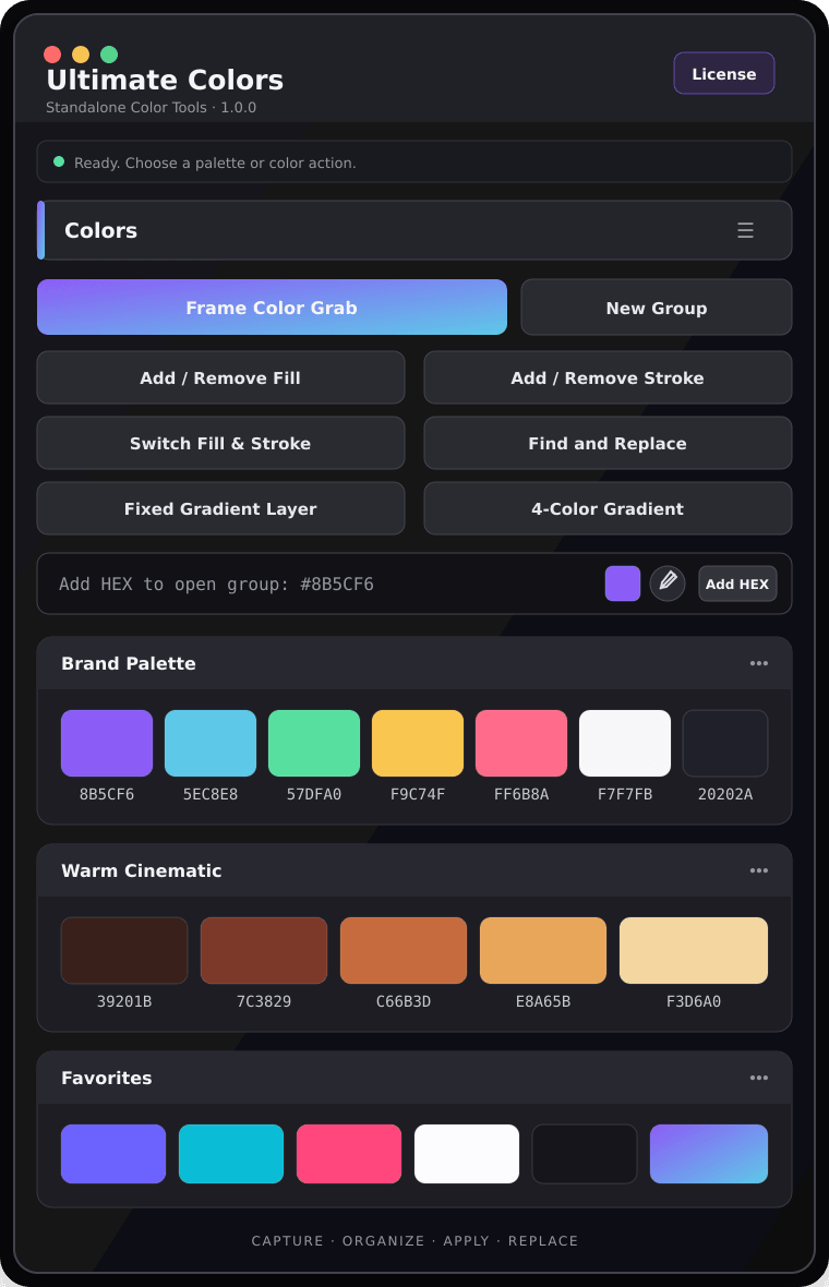 Ultimate Colors panel for Adobe After Effects